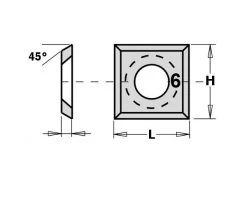 CMT Plaquette Réversible Standard 790.140.02PP Lame De Rechange WPL S2020 14x14x2 Mm (2 Pièces)