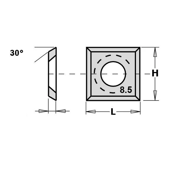 CMT Plaquette Réversible Standard 790.140.18 Lame De Rechange WPL F1730 14x14x1,7 Mm (2 Pièces) 3 CMT Plaquette Réversible Standard 790.140.18 Lame De Rechange WPL F1730 14x14x1,7 Mm (2 Pièces)