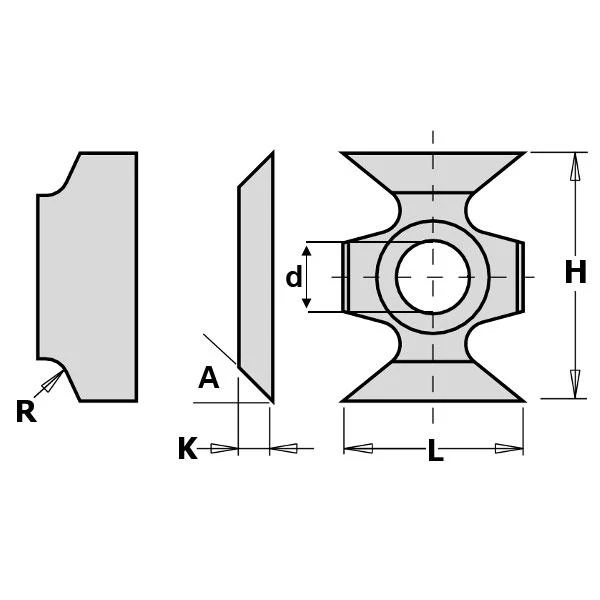 CMT Plaquette Réversible Standard 790.165.00PP Lame De Rechange WPL F1730 16x22x5 Mm R=5 (2 Pièces) 3 CMT Plaquette Réversible Standard 790.165.00PP Lame De Rechange WPL F1730 16x22x5 Mm R=5 (2 Pièces)