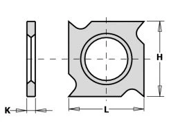 CMT Plaquette Réversible Spéciale 790.183.00 Lame De Rechange WPL F1730 18x18x2,95 Mm (10 Pièces)