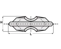 CMT Plaquette Réversible Spéciale 790.186.35PP Pré-coupeur HWM Pour Vis De Rempotage HC02018x6x3,5 Mm (2 Pièces)