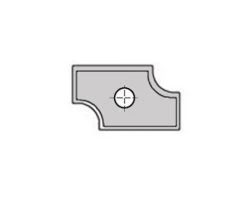 CMT Plaquette Réversible Spéciale 790.256.101 Couteau De Profil Pour Art.05105