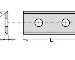 CMT Plaquette Réversible Standard 790.300.20 Lame De Rechange WPL 2 Faces 30 X 12 X 1,5 Mm 10 Pièces