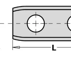 CMT Plaquette Réversible Spéciale 790.301.00 Lame De Rechange WPL 2 Faces (arrondi) 30 X 12 X 1,5 Mm 10 Pièces
