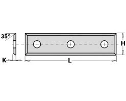 CMT Plaquette Réversible Standard 790.500.09 Lame De Rechange WPL 4 Faces 50 X 9 X 1,5 Mm 10 Pièces