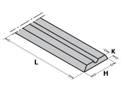 CMT Plaquette Réversible Standard 790.600.01 Couteau WPL Pour Raboteuse Portative 60x5,5x1,1 (10 Pièces)