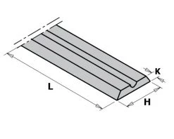 CMT Plaquette Réversible Standard 790.805.00 Couteau WPL Pour Raboteuse Portative 80,5x5,9x1,2 (10 Pièces)