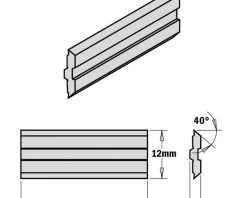 CMT Plaquette Réversible Standard 795.310.12 Centrostar, Centrofix, Quickfix Lame De Rabotage HPS 310x12x2,7